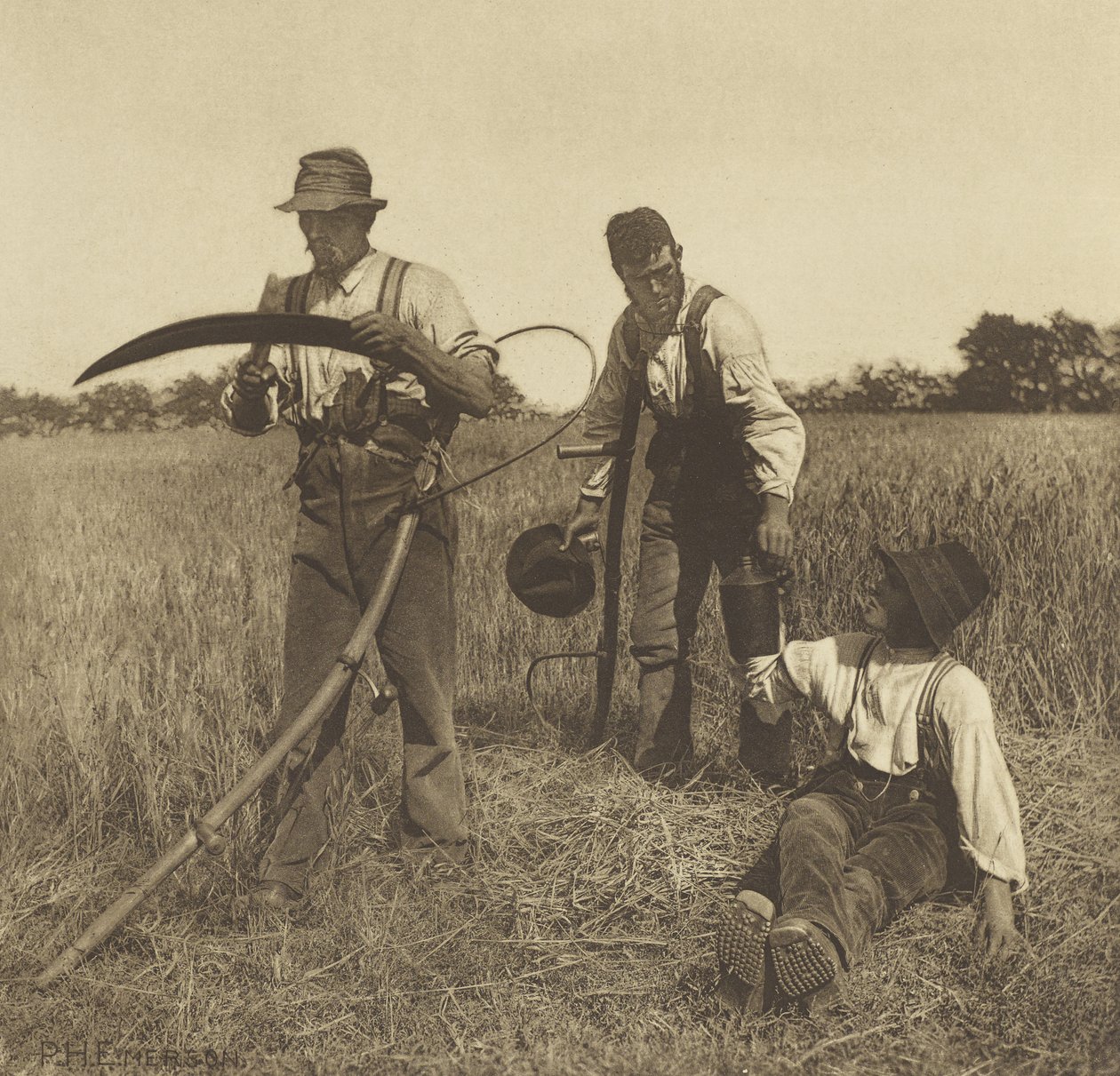 In der Gerstenernte, Suffolk von Peter Henry Emerson
