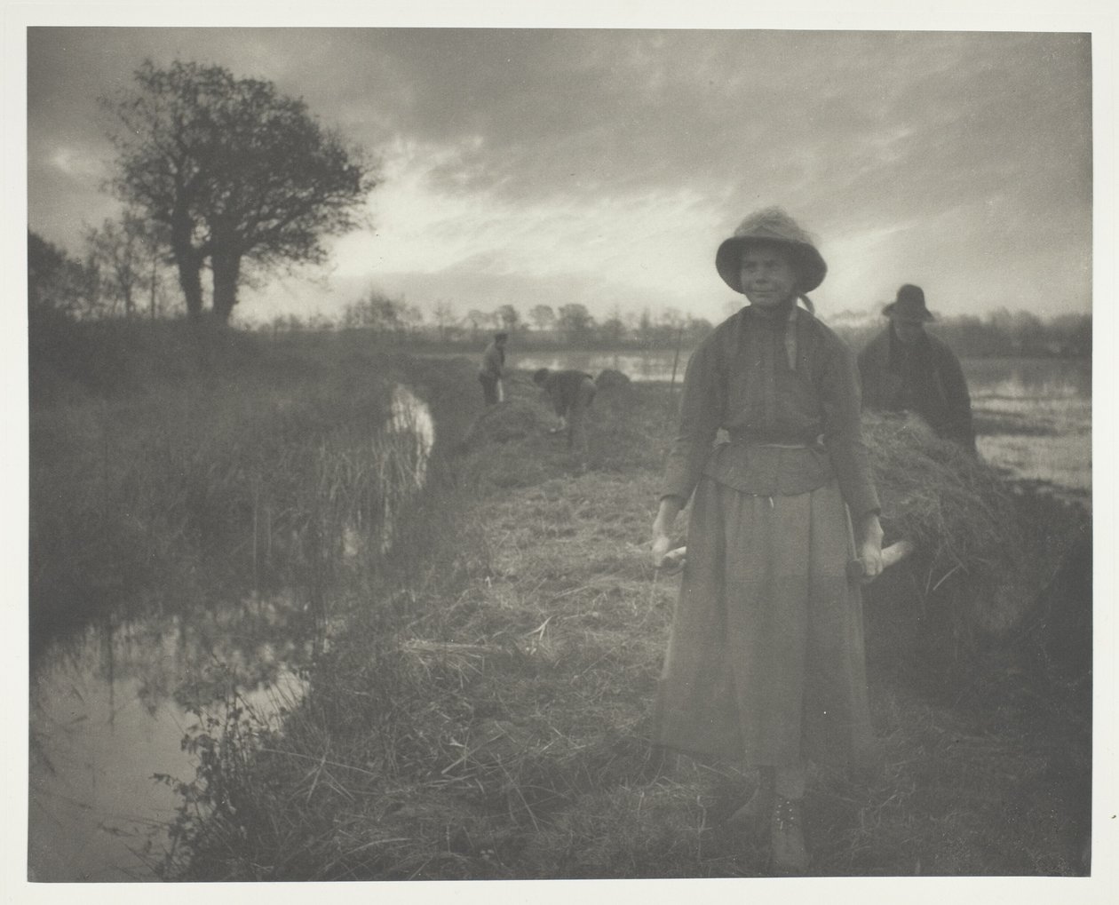 Heu im Sumpf polen von Peter Henry Emerson