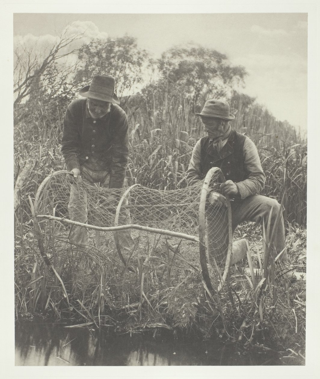 Das Aufstellen des Bogennetzes von Peter Henry Emerson