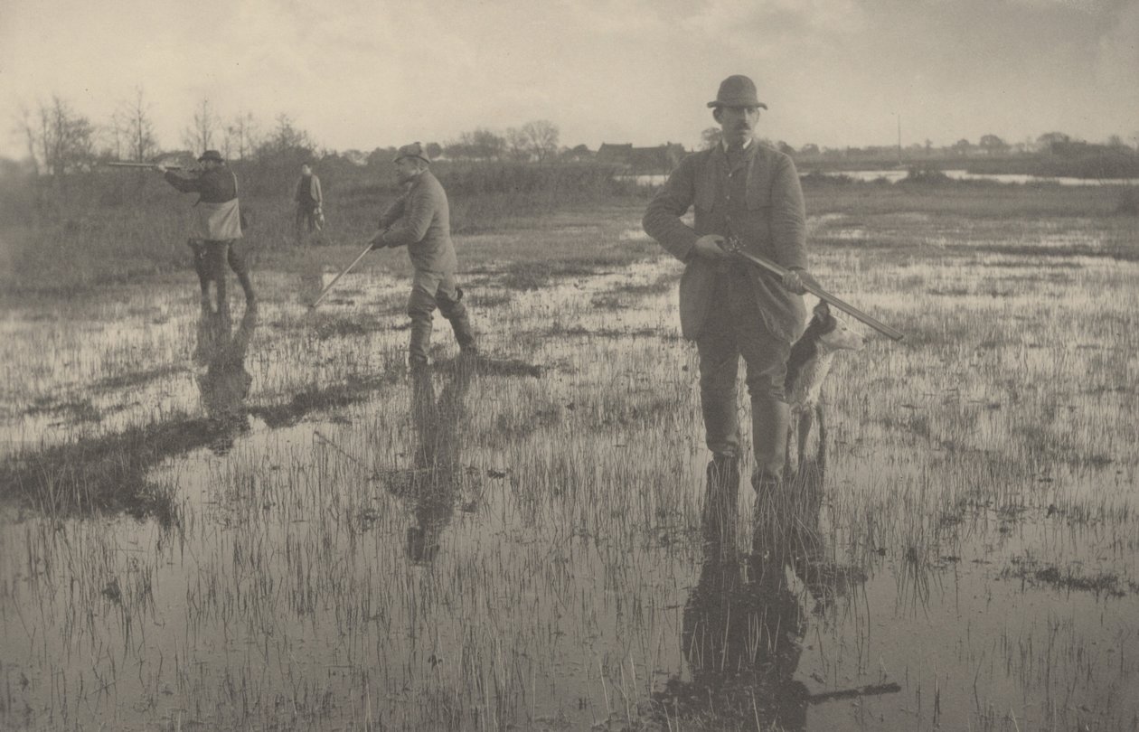 Schnepfenjagd, 1886 von Peter Henry Emerson