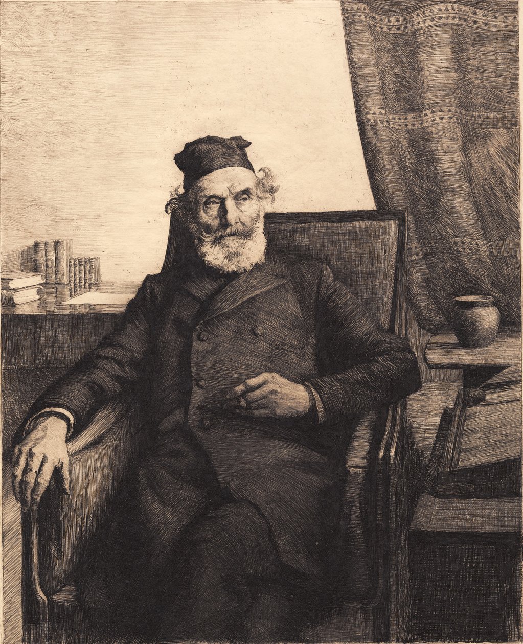 Der Vater des Künstlers, Jens Peter Ilsted von Peter Vilhelm Ilsted