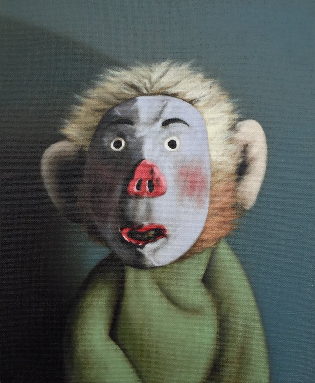 Affe mit Schweinemaske, 2005 von Peter Jones