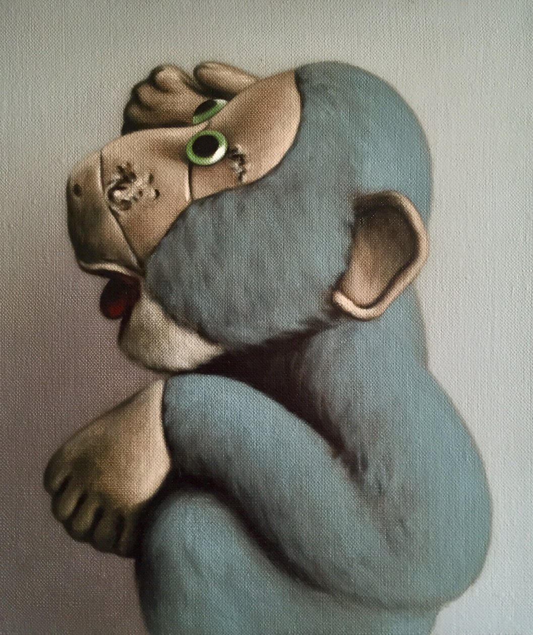 Weicher Blauer Affe von Peter Jones