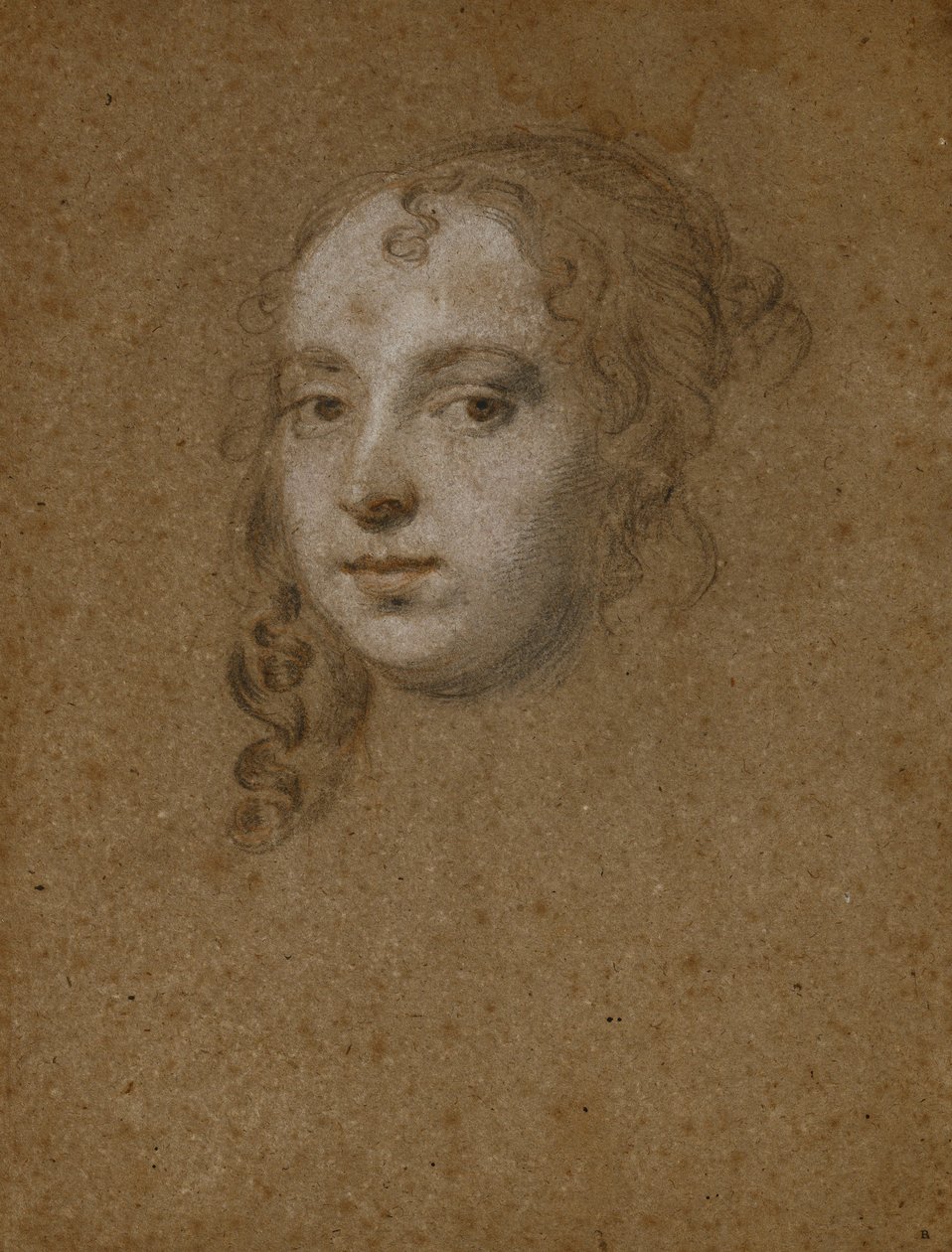 Porträtkopf einer Dame von Peter Lely