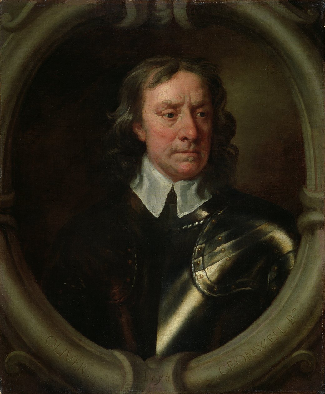 Porträt von Oliver Cromwell von Peter Lely