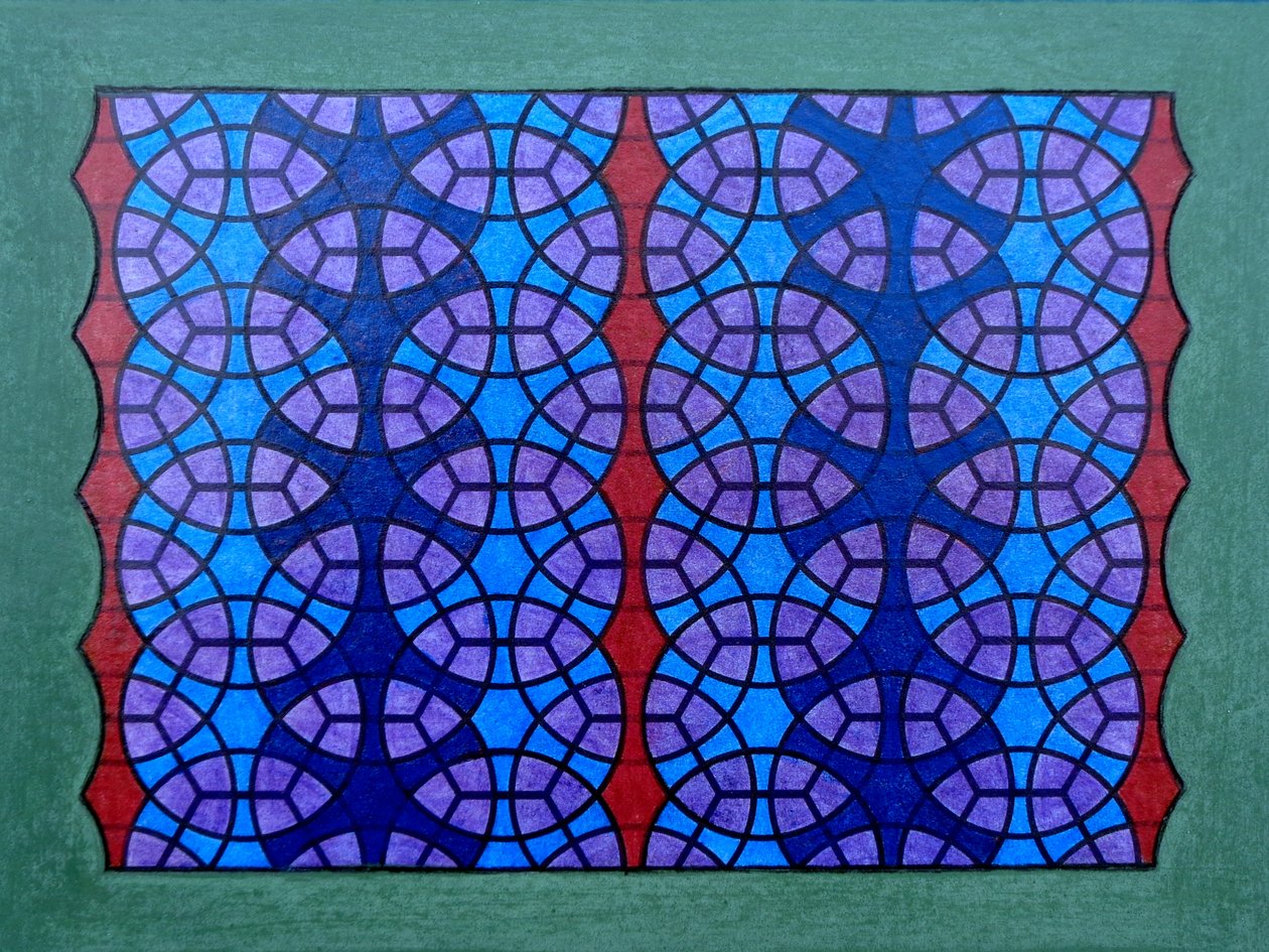 Kreise im hexagonalen Raster von Peter McClure