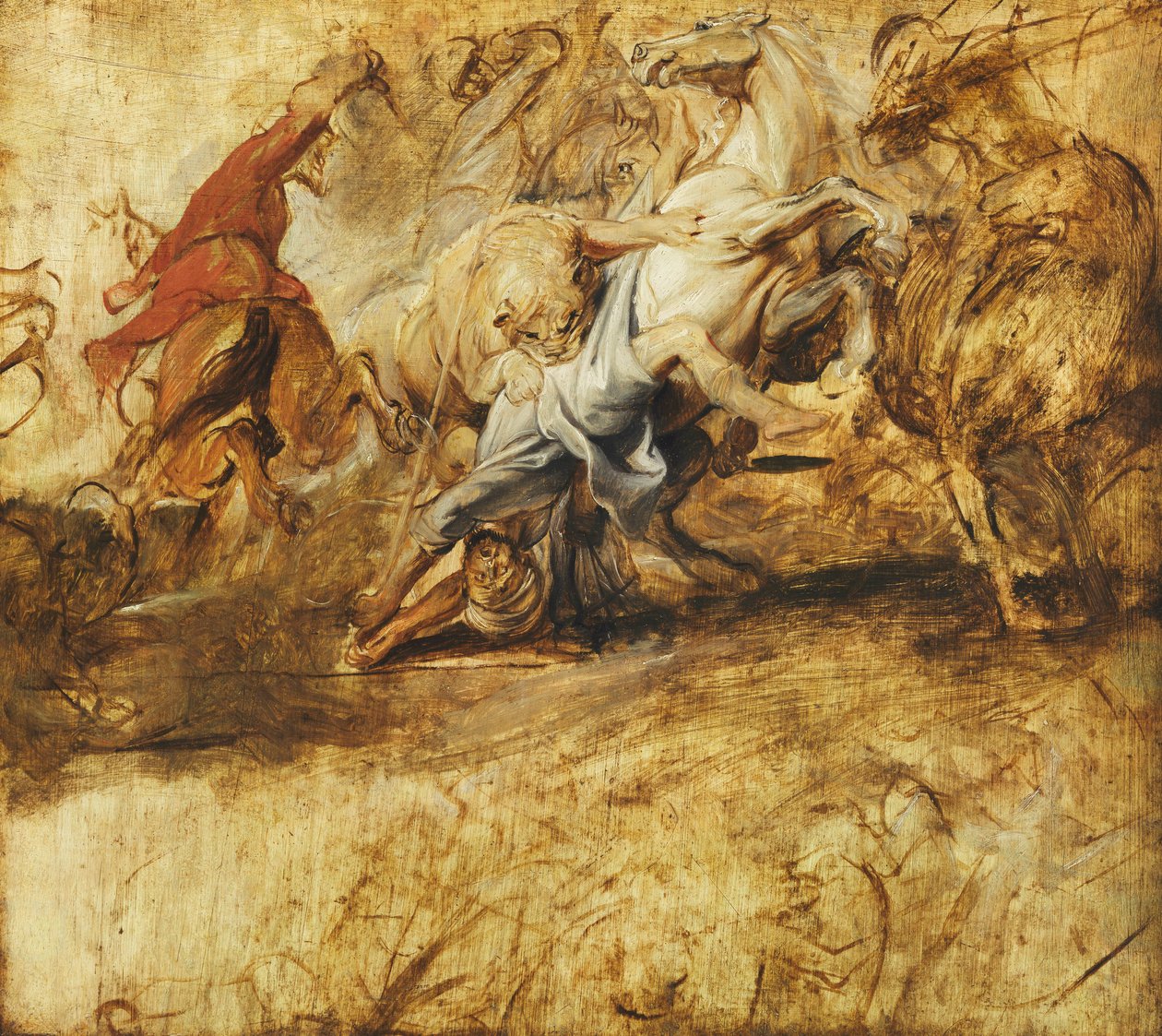 Eine Löwenjagd von Peter Paul Rubens