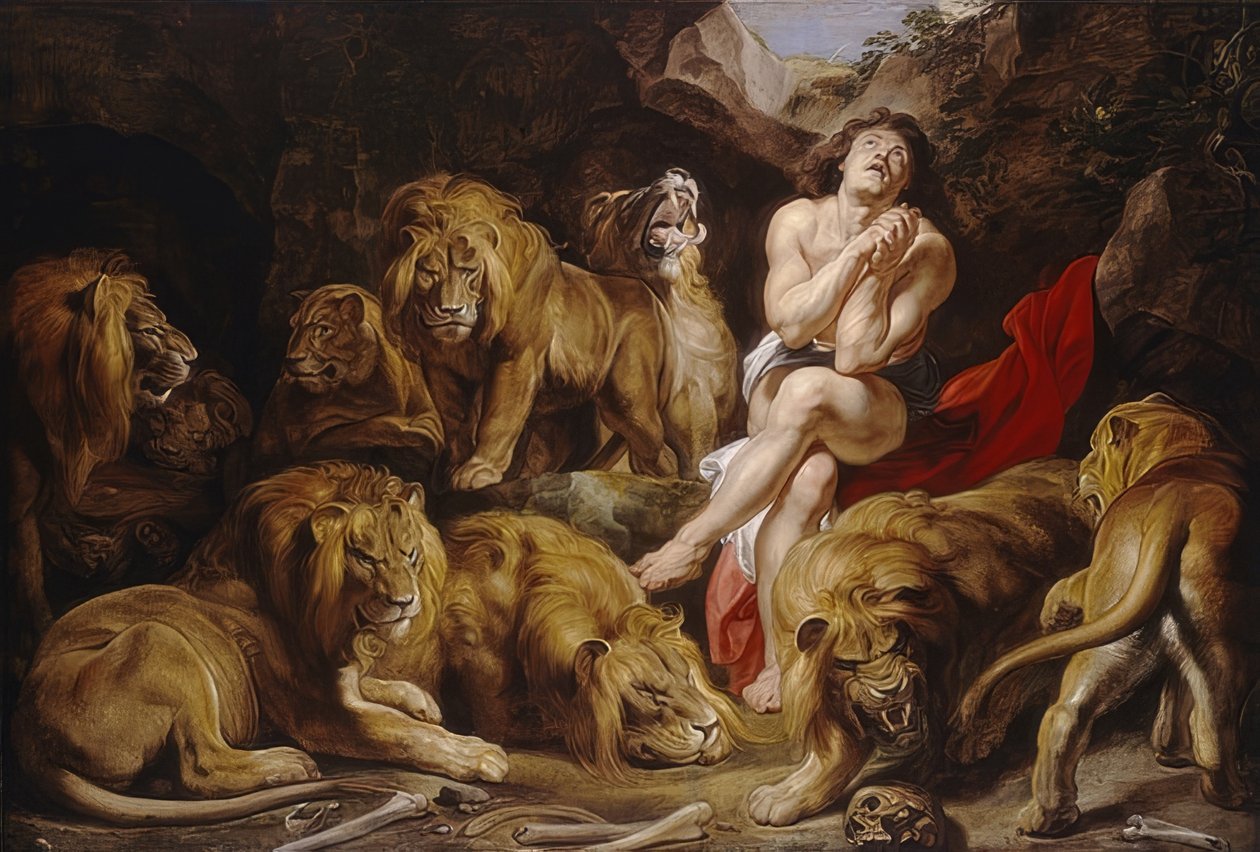 Daniel in der Löwengrube von Peter Paul Rubens