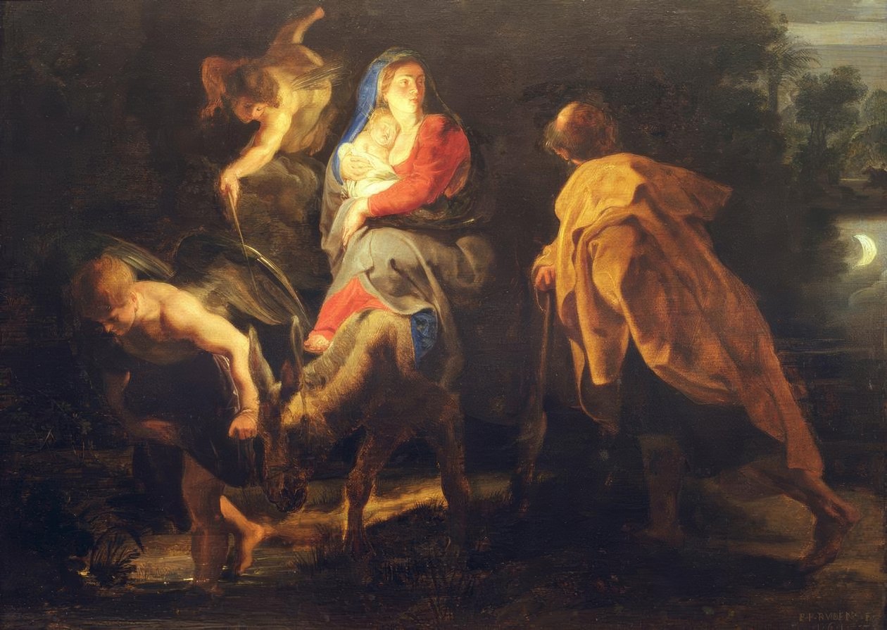 Die Flucht nach Ägypten von Peter Paul Rubens