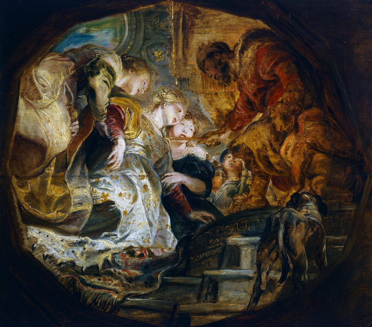 Esther vor Ahasverus von Peter Paul Rubens
