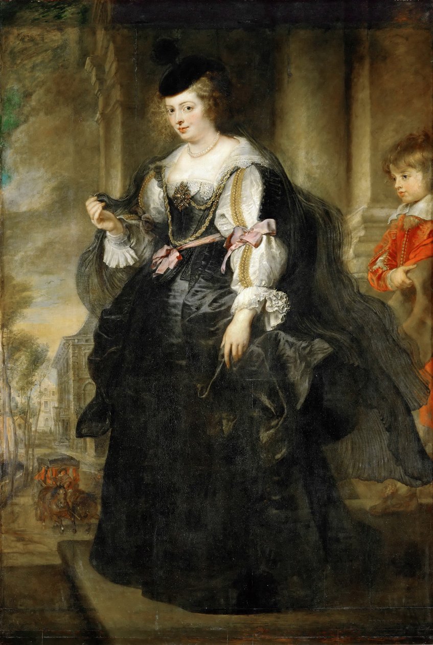 Hélène Fourment mit einer Kutsche von Peter Paul Rubens