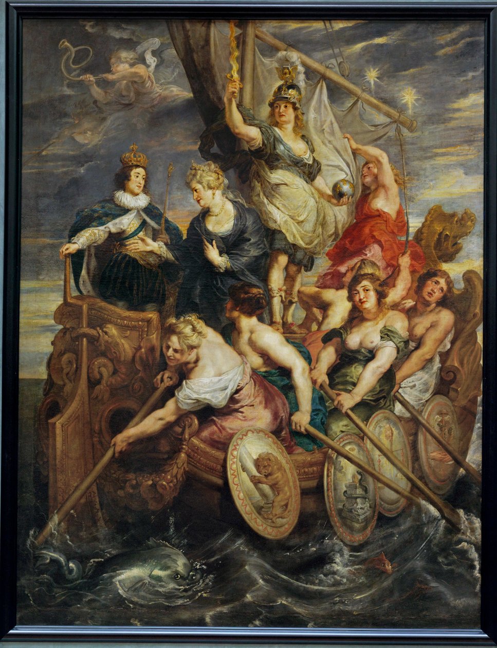 Die Volljährigkeit von Ludwig XIII. von Peter Paul Rubens