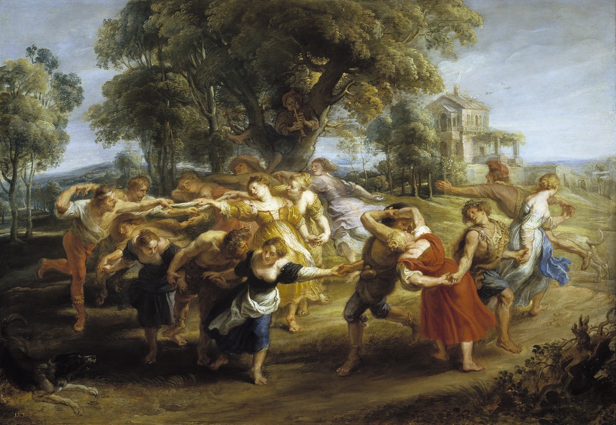 Bauerntanz, 1630-1635 von Peter Paul Rubens