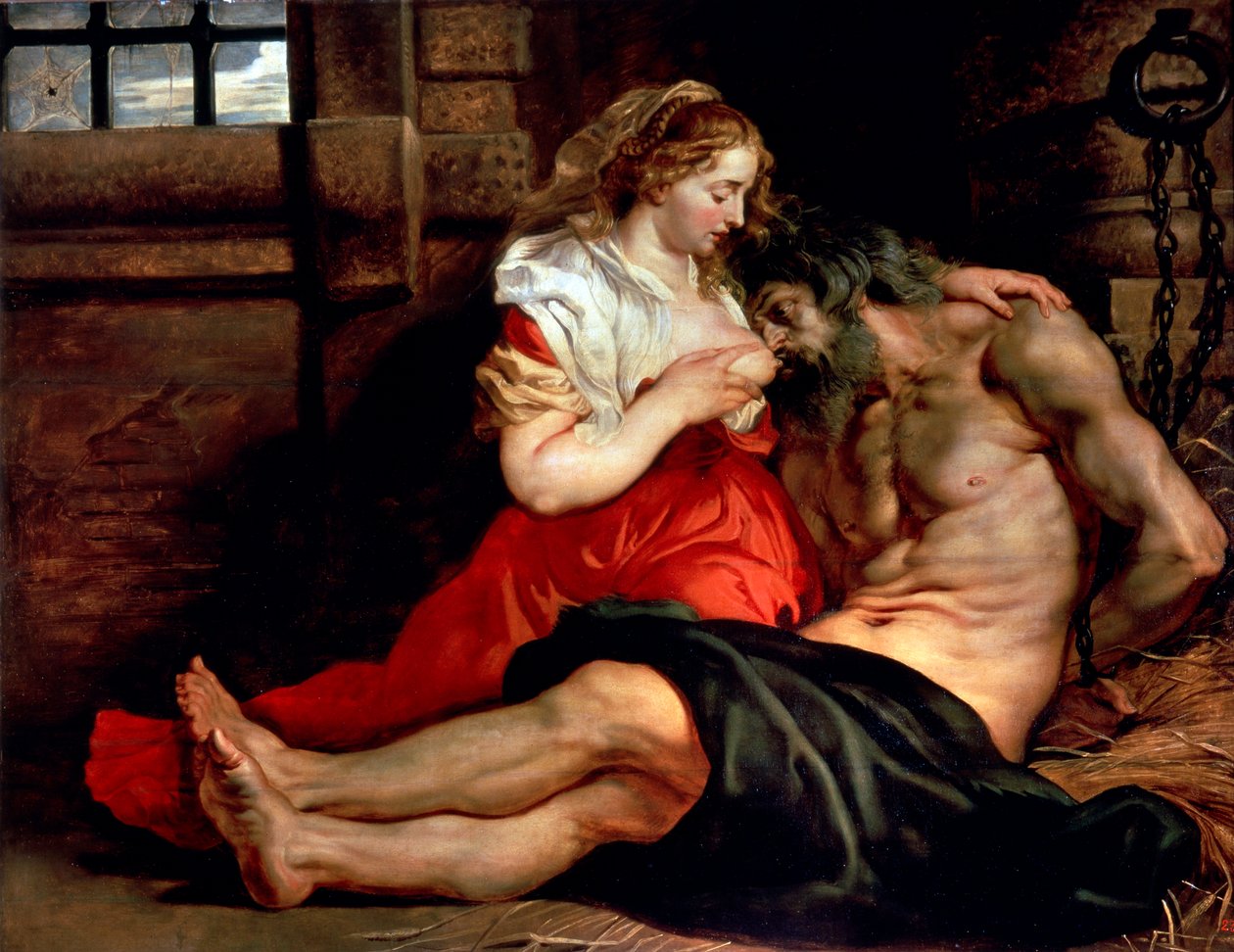 Römische Nächstenliebe, ca. 1612 von Peter Paul Rubens