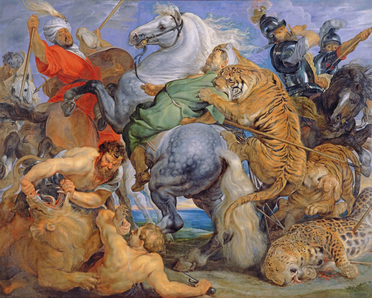 Die Tigerjagd, ca. 1616 von Peter Paul Rubens