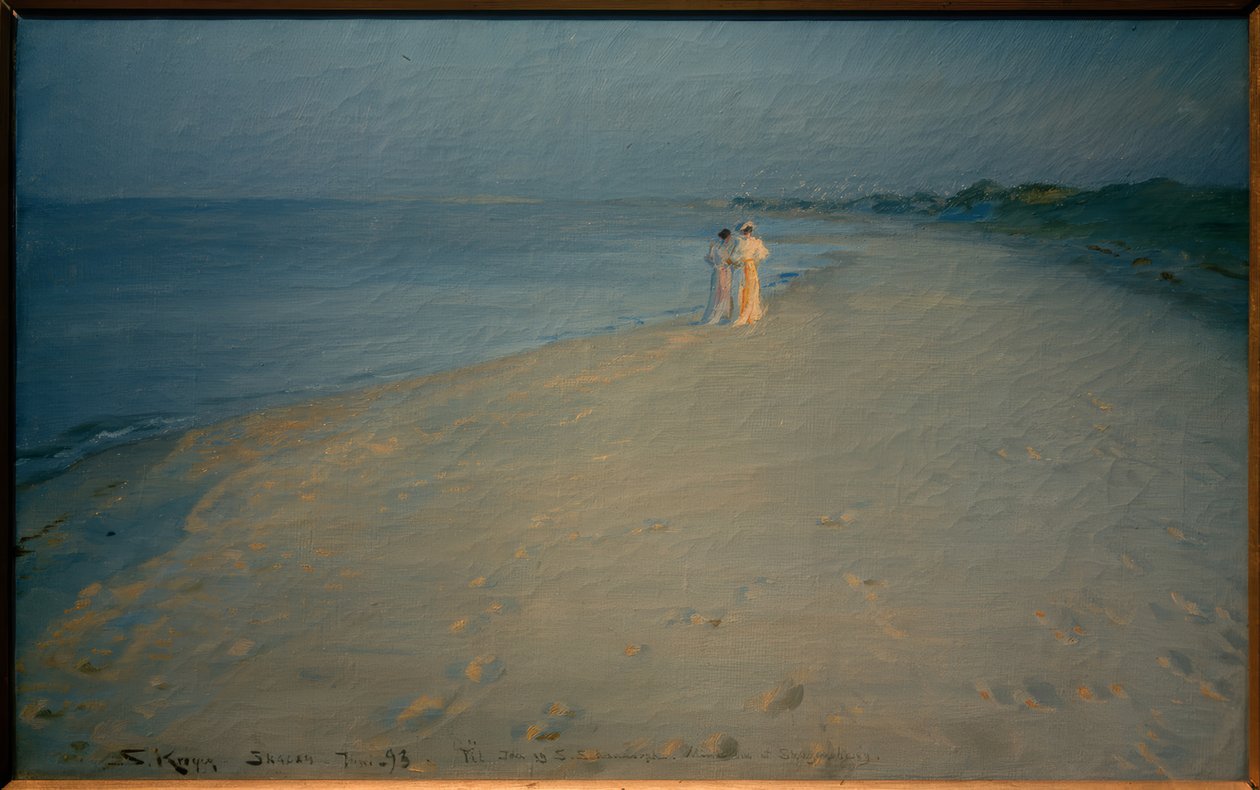 Sommerabend am Südstrand, Skagen von Peder Severin Krøyer