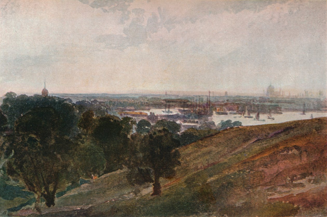 Die Themse von Greenwich Hill von Peter de Wint