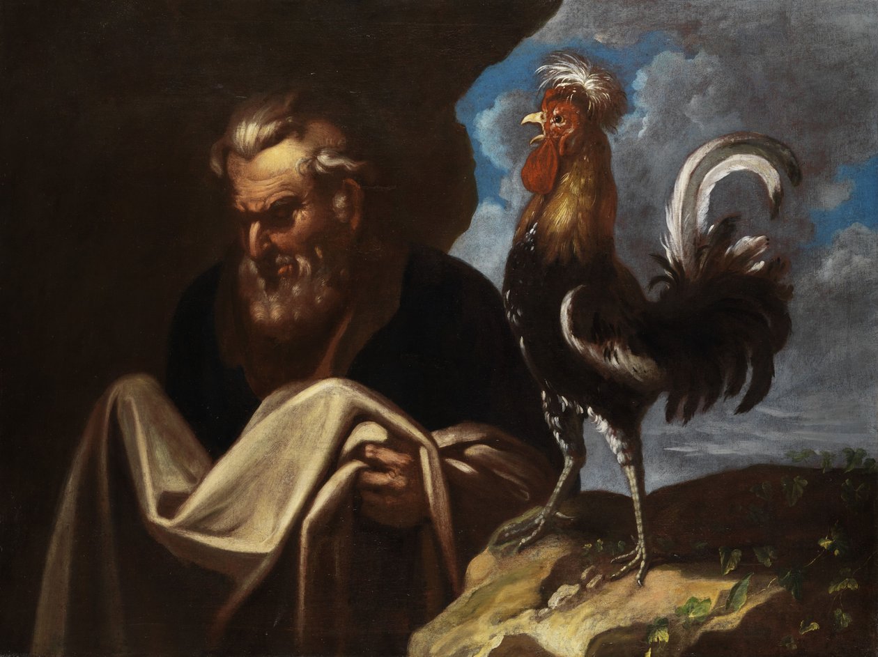 Petrus mit dem Hahn von Petr Brandl