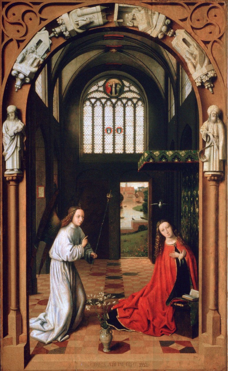 Verkündigung, 1452 von Petrus Christus
