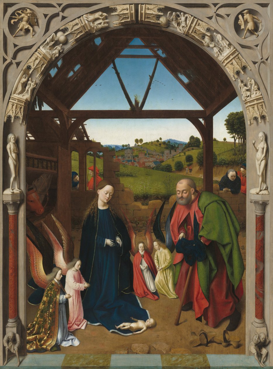 Die Geburt Christi, ca. 1450 von Petrus Christus