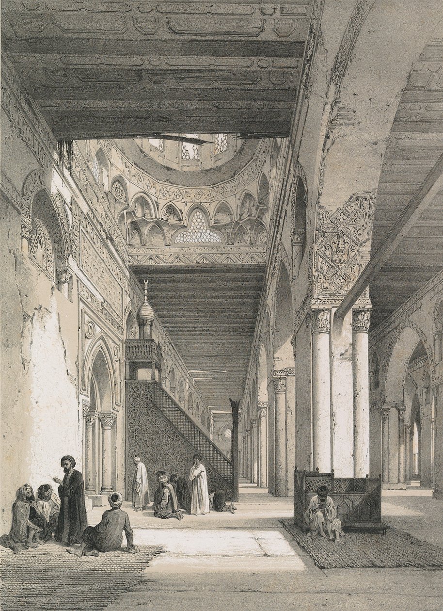 Moschee von Ibn Toulon von Philibert Joseph Girault de Prangey