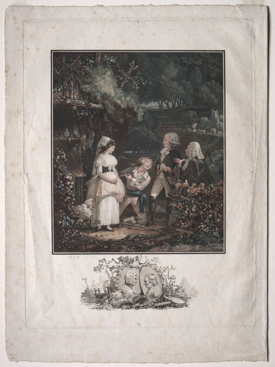 Annette und Lubin, 1789 von Philibert Louis Debucourt