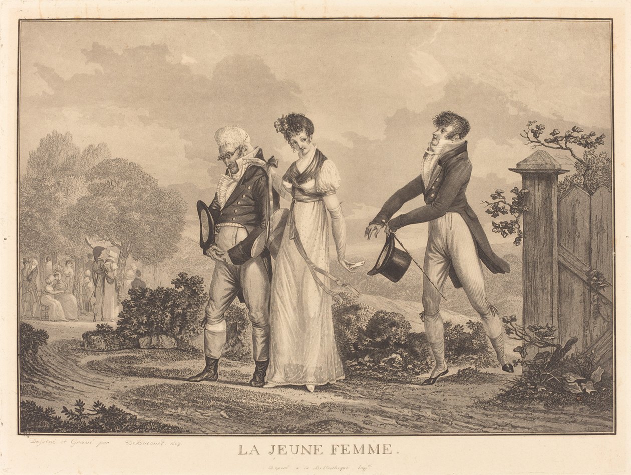 Die junge Frau von Philibert Louis Debucourt