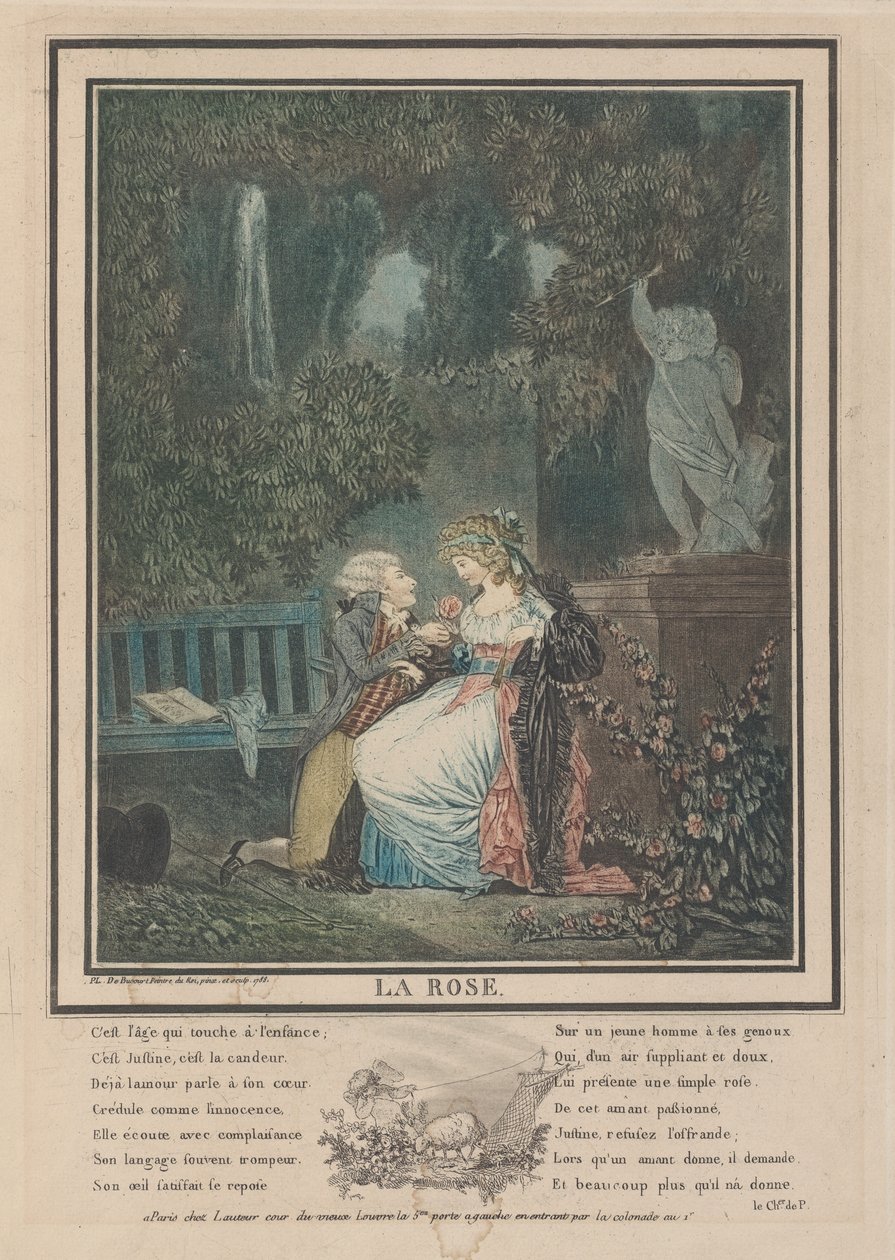 Die Rose, 1788 von Philibert Louis Debucourt