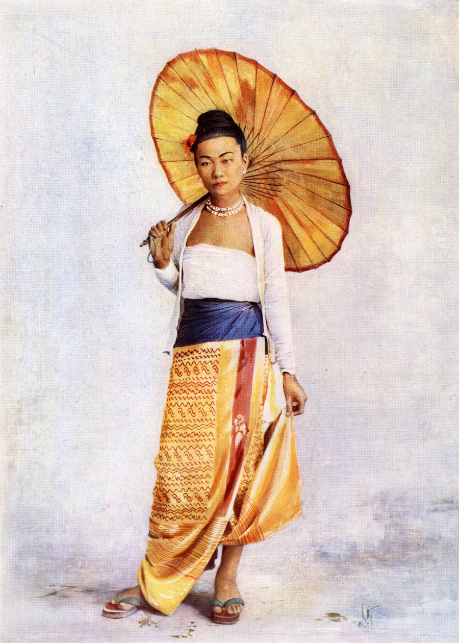 Eine burmesische Dame, ca. 1900 von Philip Adolphe Klier