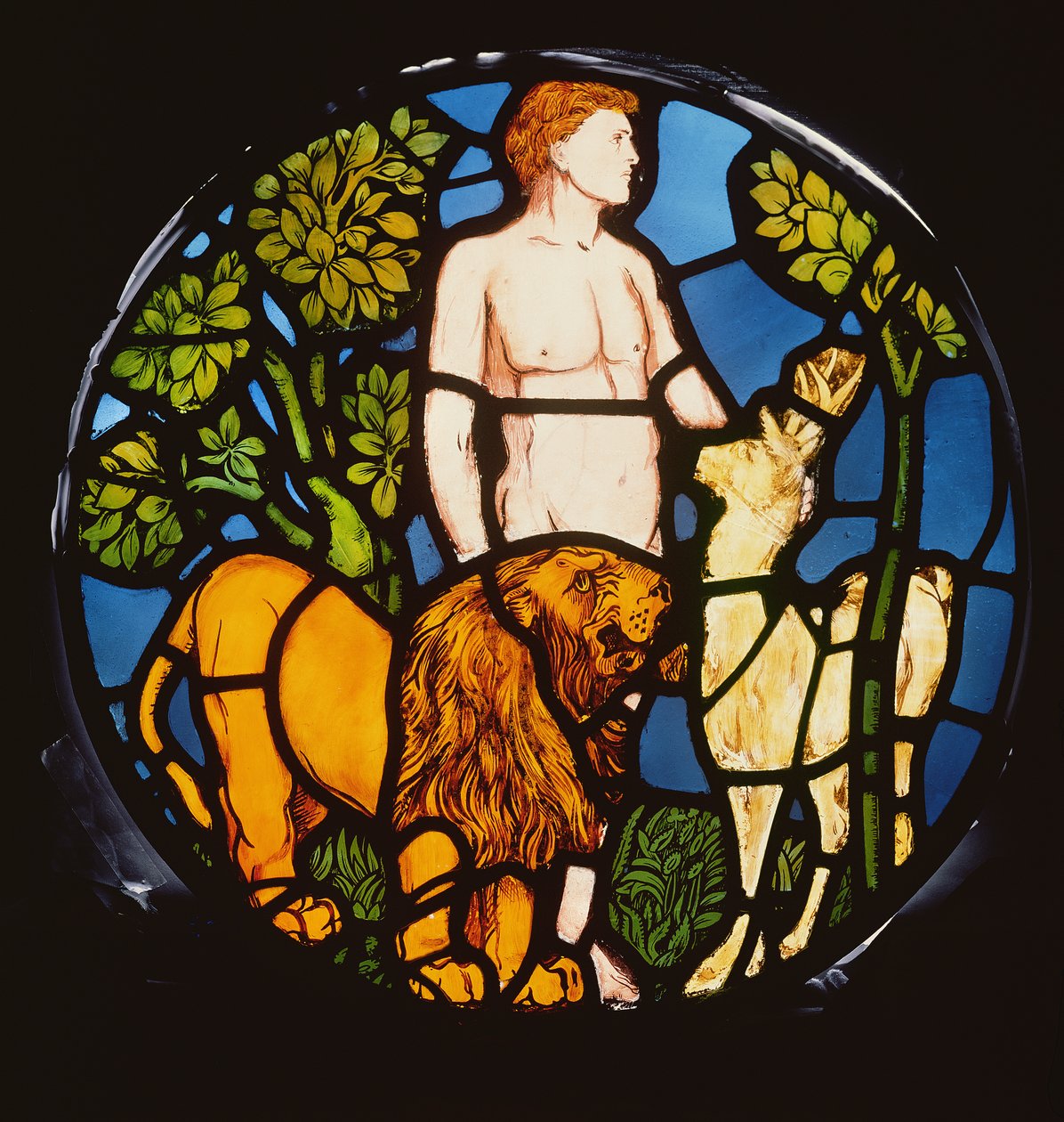 Adam benennt die Tiere (Detail) von Philip Webb
