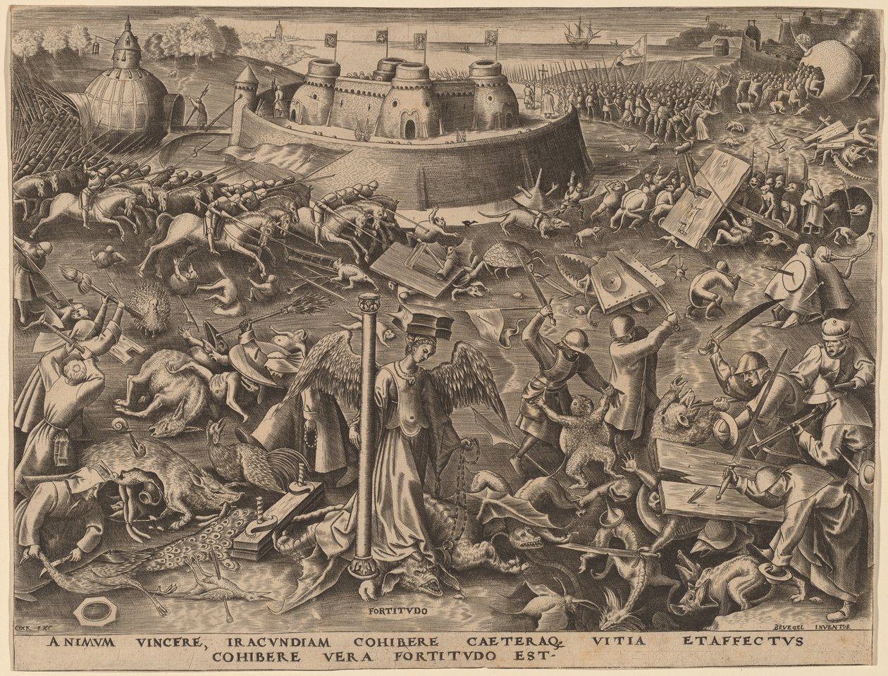 Tapferkeit von Philip Galle after Pieter Bruegel the Elder