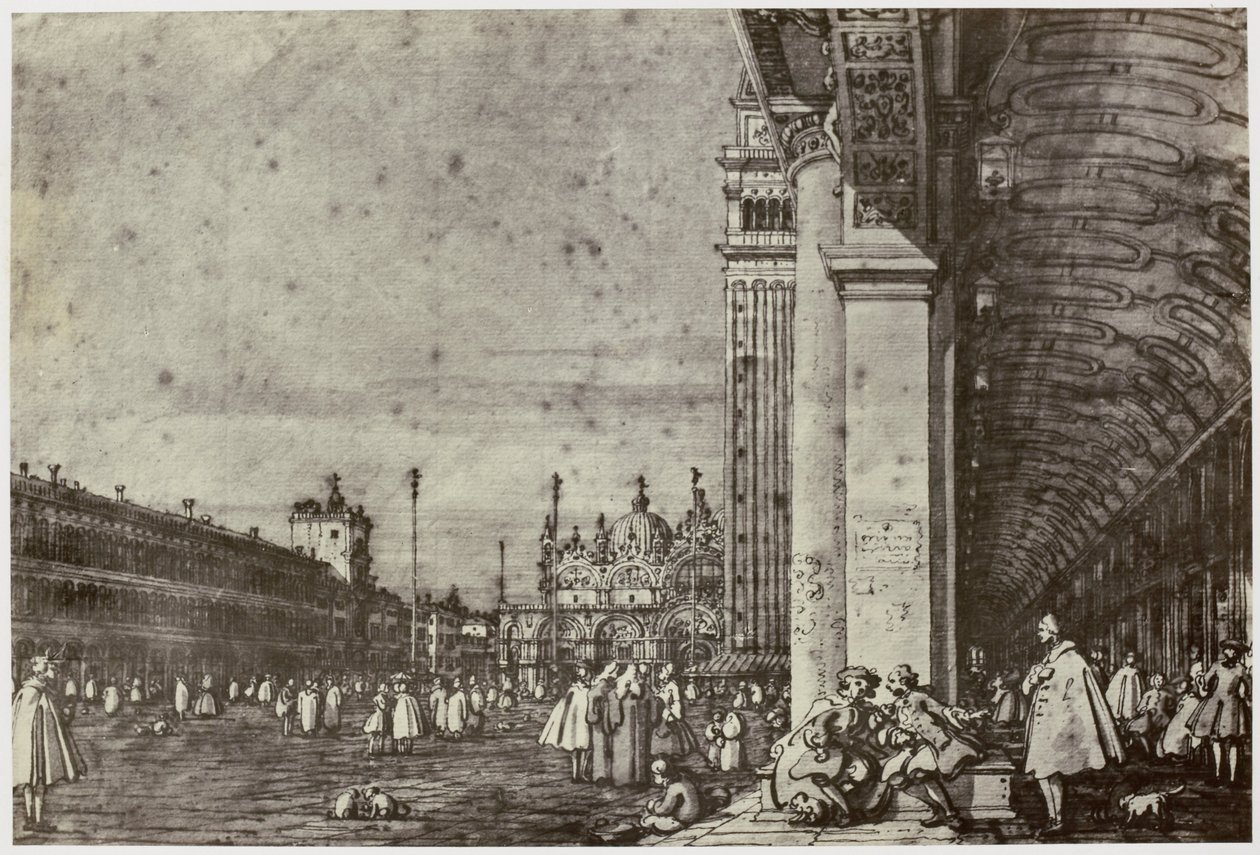 Canaletto, Piazza di San Marco von Philip Henry Delamotte