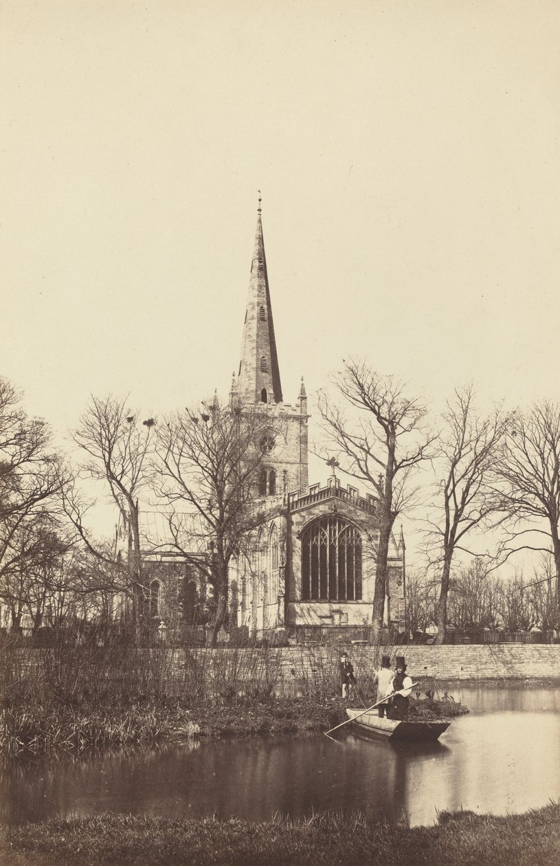 Kirche von einem Flussufer von Philip Henry Delamotte
