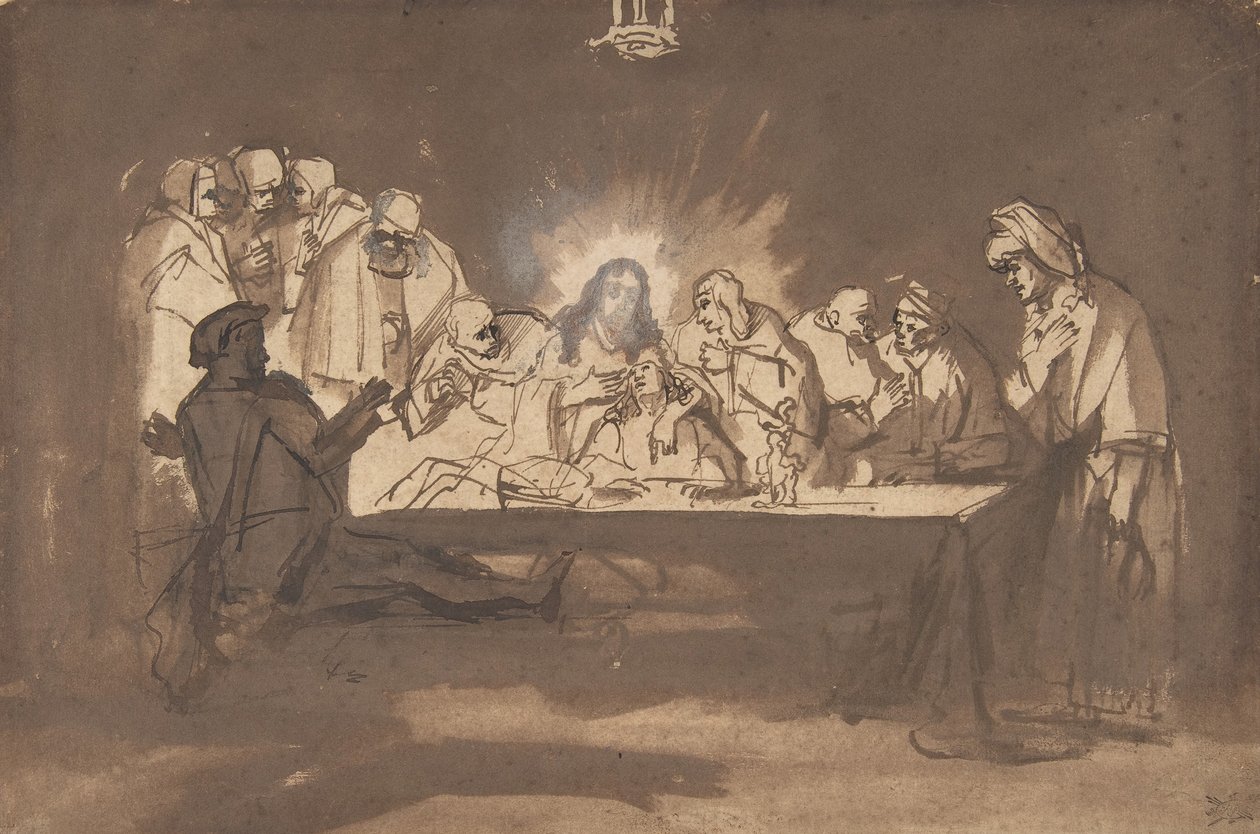 Das letzte Abendmahl von Philip Koninck