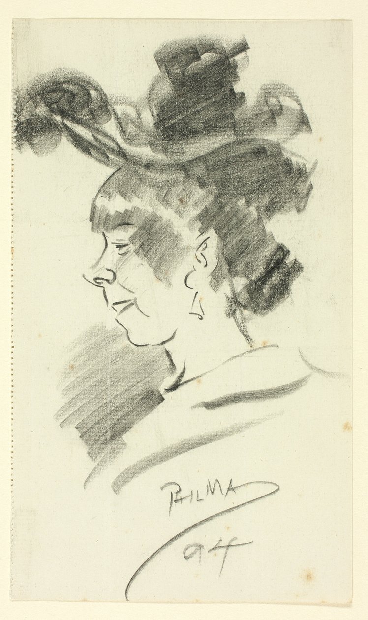 Profil einer Frau von Philip William May