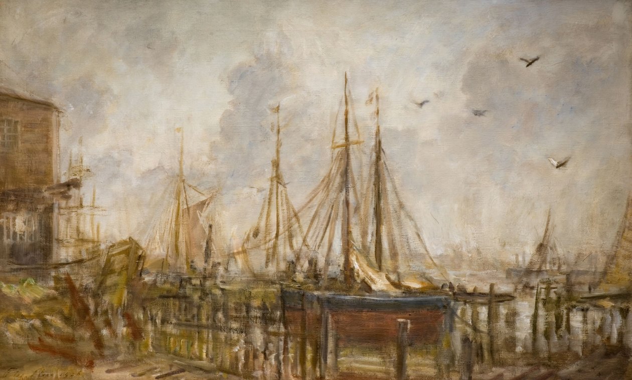 Eine Werft, Shoreham, Sussex, 1926 von Philip Wilson Steer