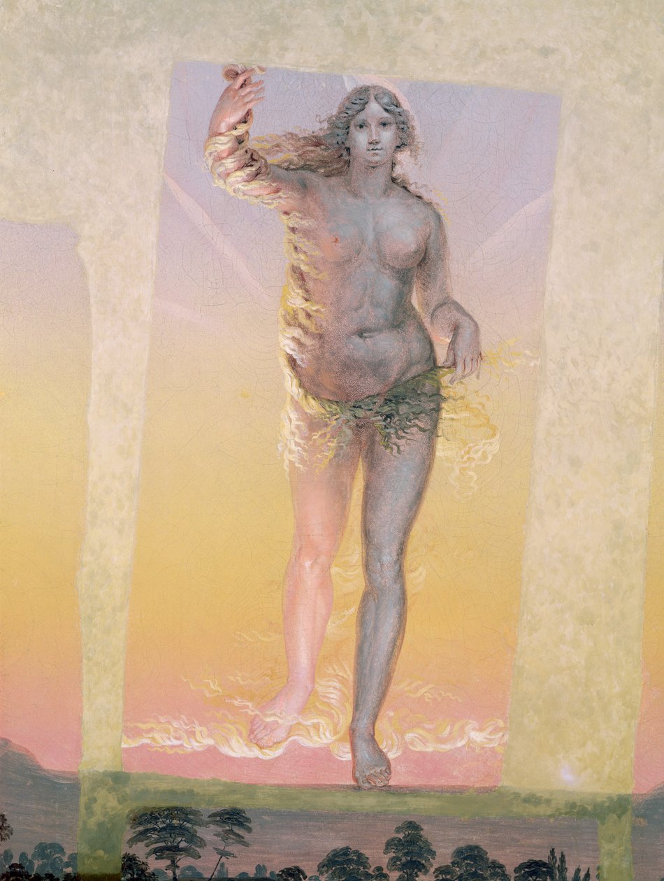 Ein Abschnitt aus der zweiten Version von Der Morgen, 1809 von Philipp Otto Runge