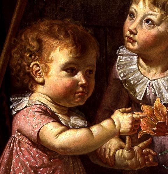 Detail von "Die Eltern des Künstlers", 1806 von Philipp Otto Runge