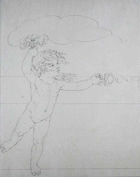 Genie mit einer Rose, eine Studie für Der Morgen, 1803 von Philipp Otto Runge