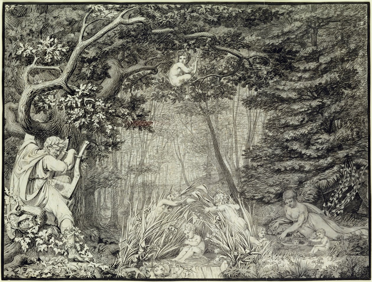 Der Dichter an der Quelle, 1805 von Philipp Otto Runge