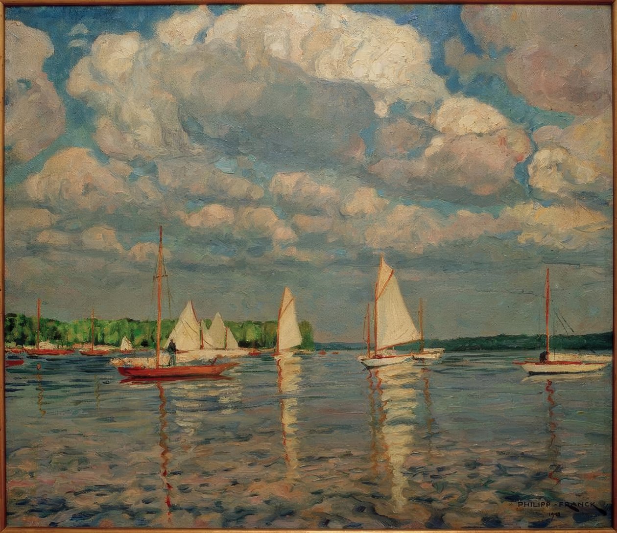 Segelboote auf dem Wannsee von Philipp Franck