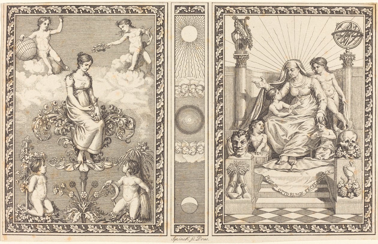 Entwurf für Kalender von Philipp Otto Runge