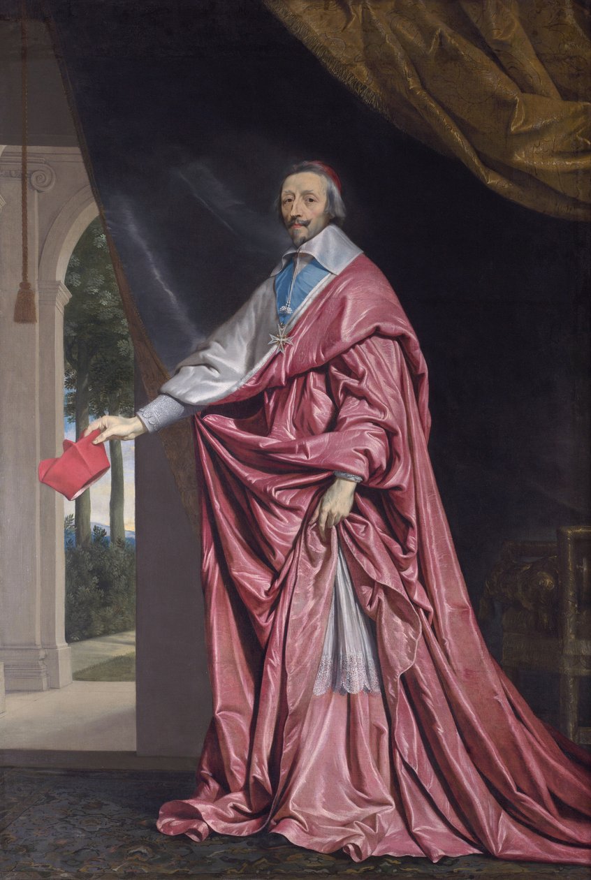 Porträt von Kardinal de Richelieu (1633-40) von Philippe de Champaigne