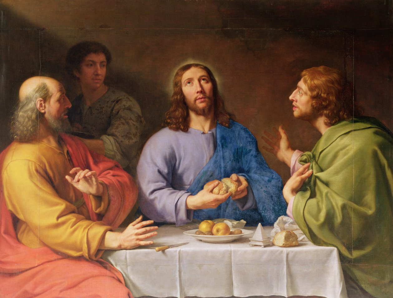 Das Abendmahl in Emmaus von Philippe de Champaigne