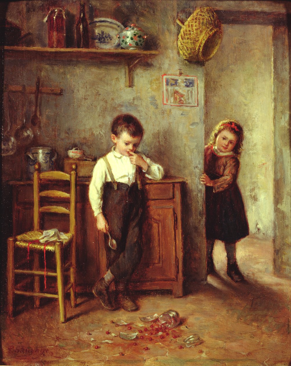Der zerbrochene Krug von Philippe Francois Sauvage