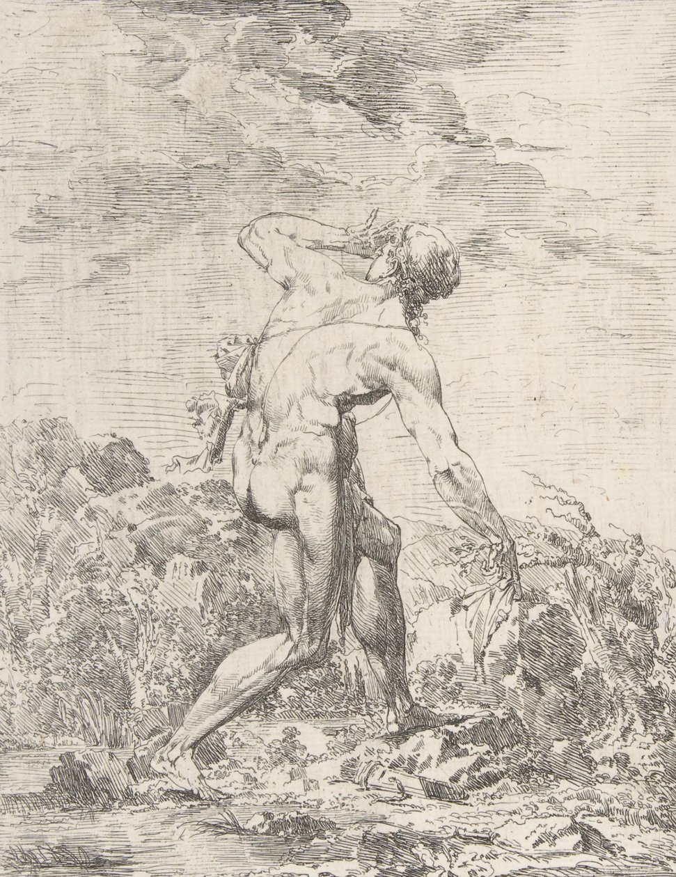 Milo von Kroton, n.d. von Philippe Auguste Hennequin
