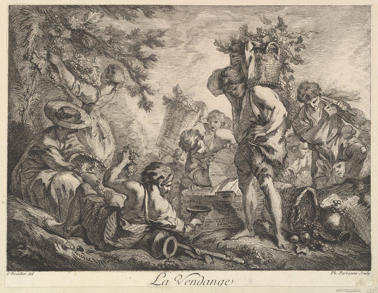 Die Weinlese von Philippe Louis Parizeau