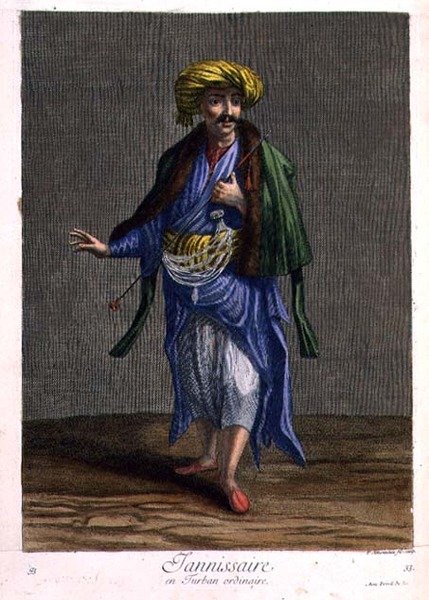 Janitschar, in einem gewöhnlichen Turban von Philippe Simonneau