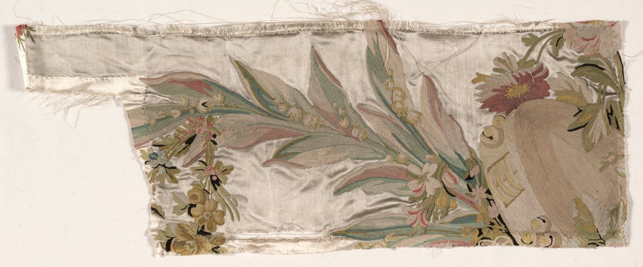 Fragment einer Bettdecke, ca. 1760-1770 von Philippe de Lasalle