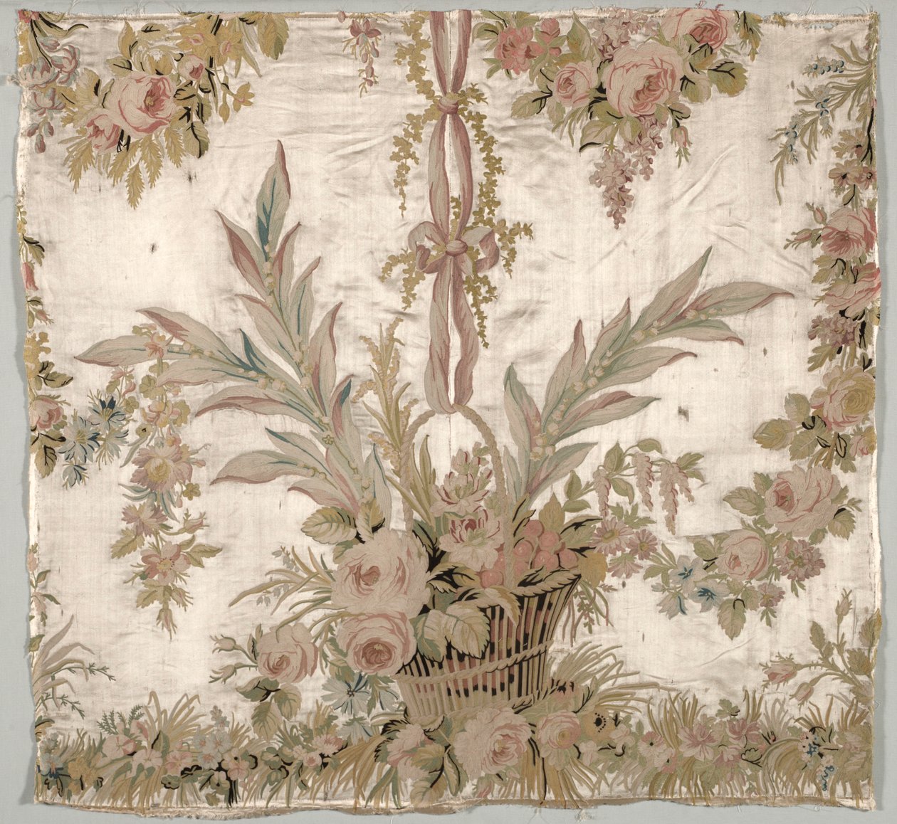 Bettdeckenfragment, ca. 1760-1770 von Philippe de Lasalle
